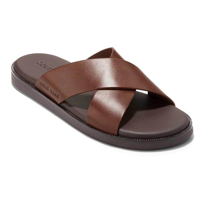 Cole Haan Mens Nantucket Cross Strap Slip On Slide Sandals Product Image