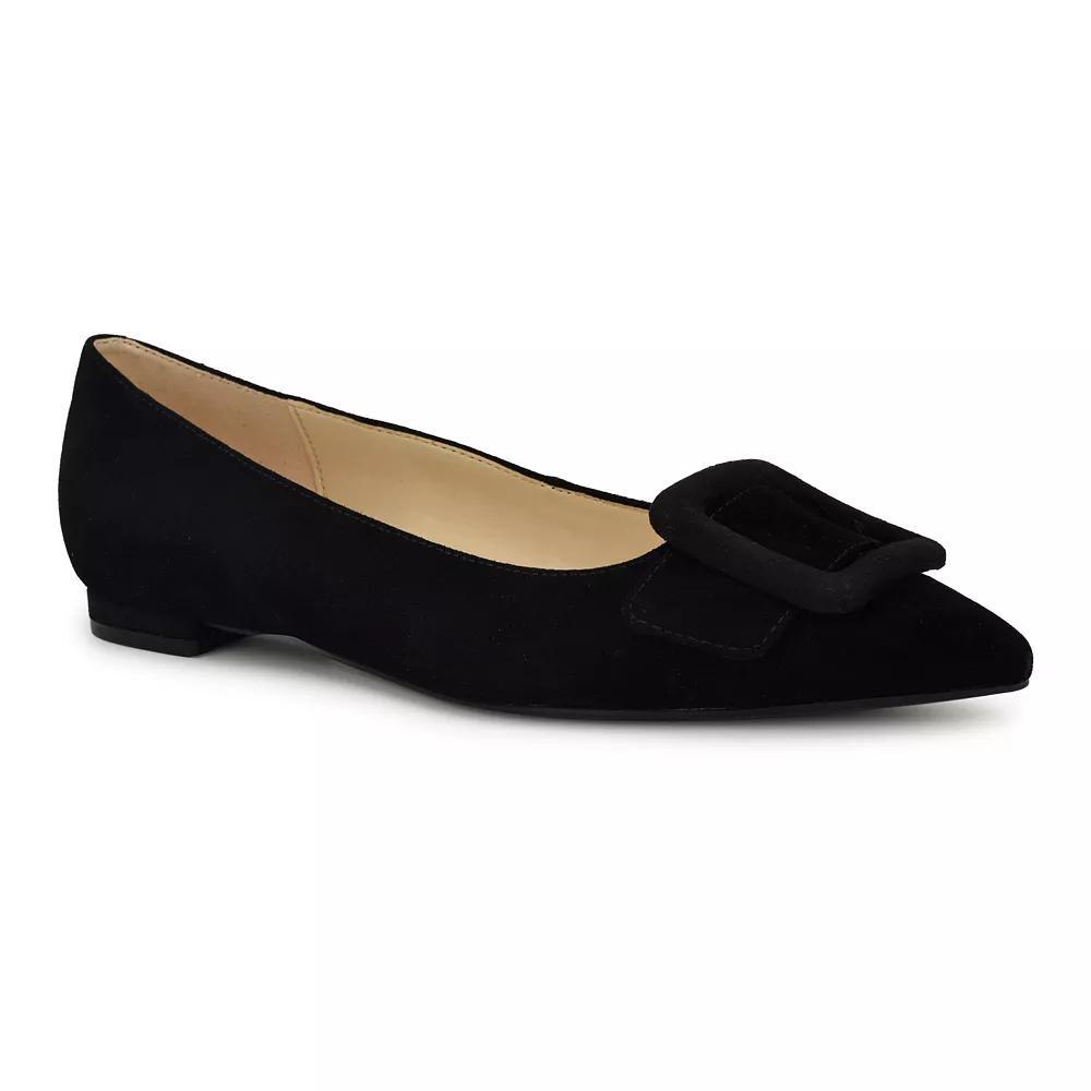 Nine West Jesike Women's Slip-On Pointy Toe Dress Flats, Size: 7, Black Suede Product Image
