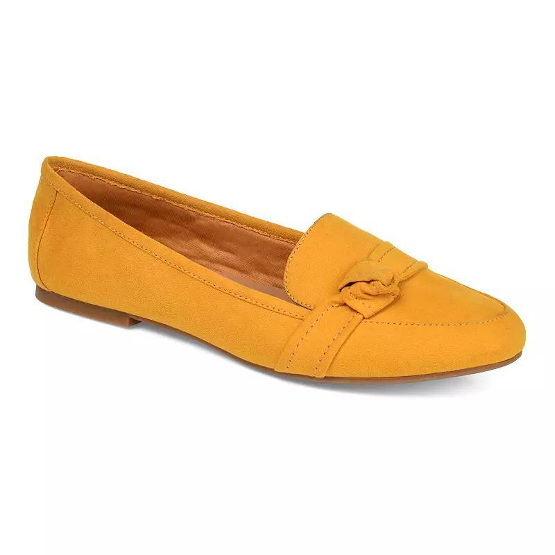Journee Marci Womens Loafers Yellow Product Image