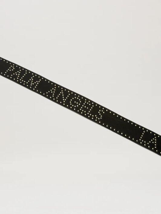 Studs leather belt Product Image