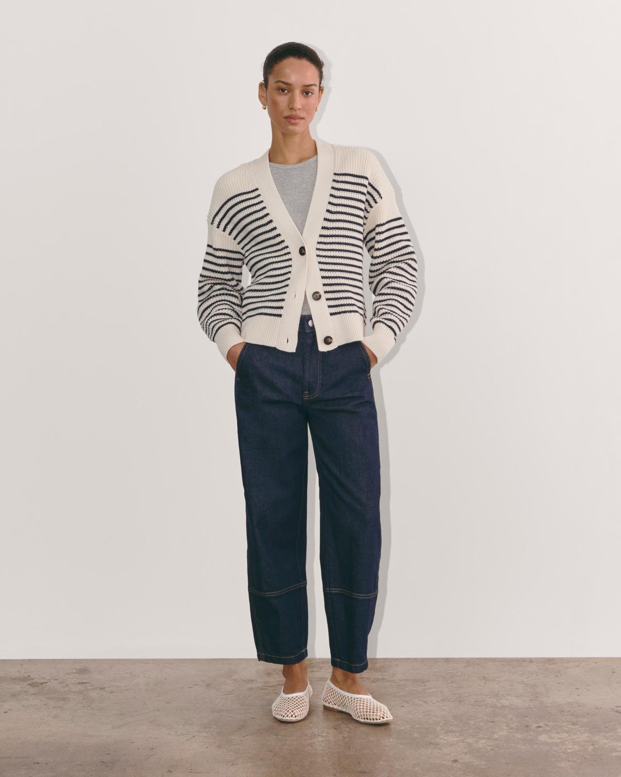 The Boxy Cardigan in Everyday Cotton Product Image
