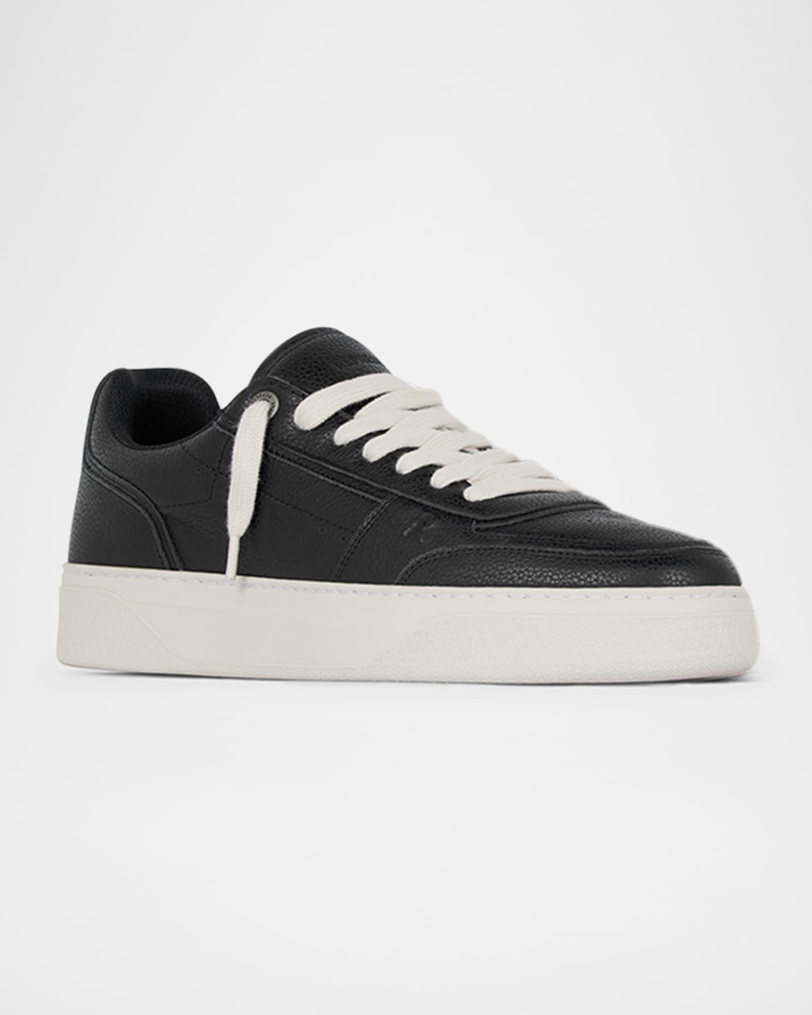 Men's Initial Leather Low-Top Sneakers Product Image