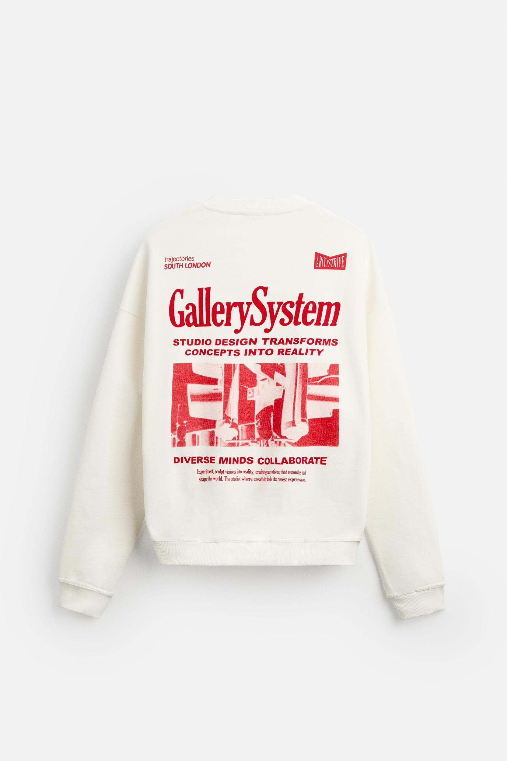 CONTRAST PRINT SWEATSHIRT Product Image
