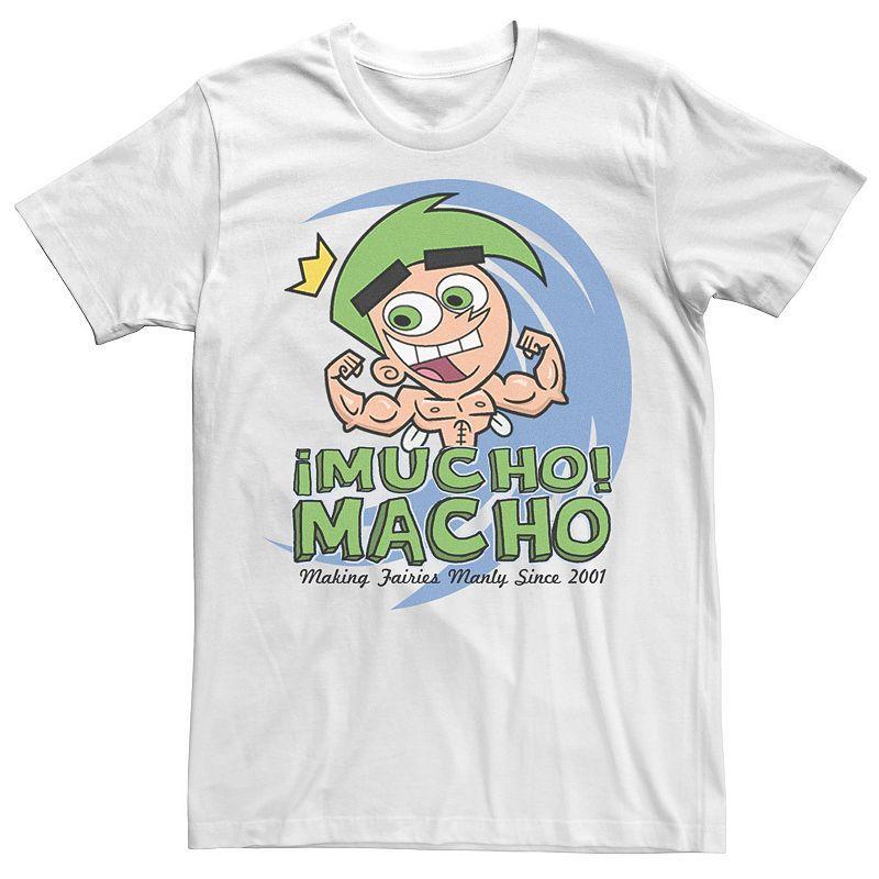 Men's Fairly OddParents Cosmo Mucho Macho Tee, Size: 3XL, White Product Image