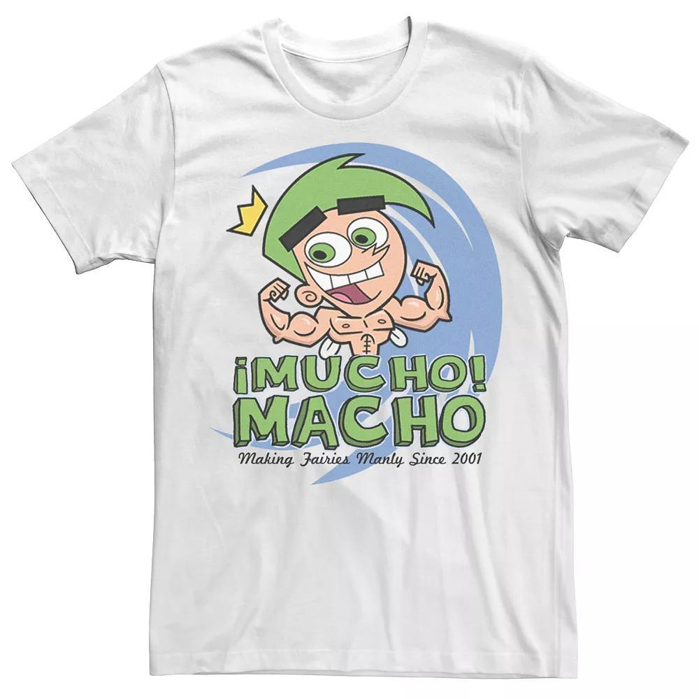 Men's Fairly OddParents Cosmo Mucho Macho Tee, Size: 3XL, White Product Image