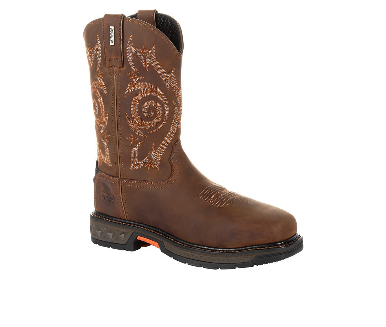 Men's Georgia Boot Carbo-Tec LT Steel Toe Waterproof Pull On Work Boots Product Image