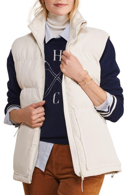 Womens Oversized Corduroy Puffer Vest Product Image
