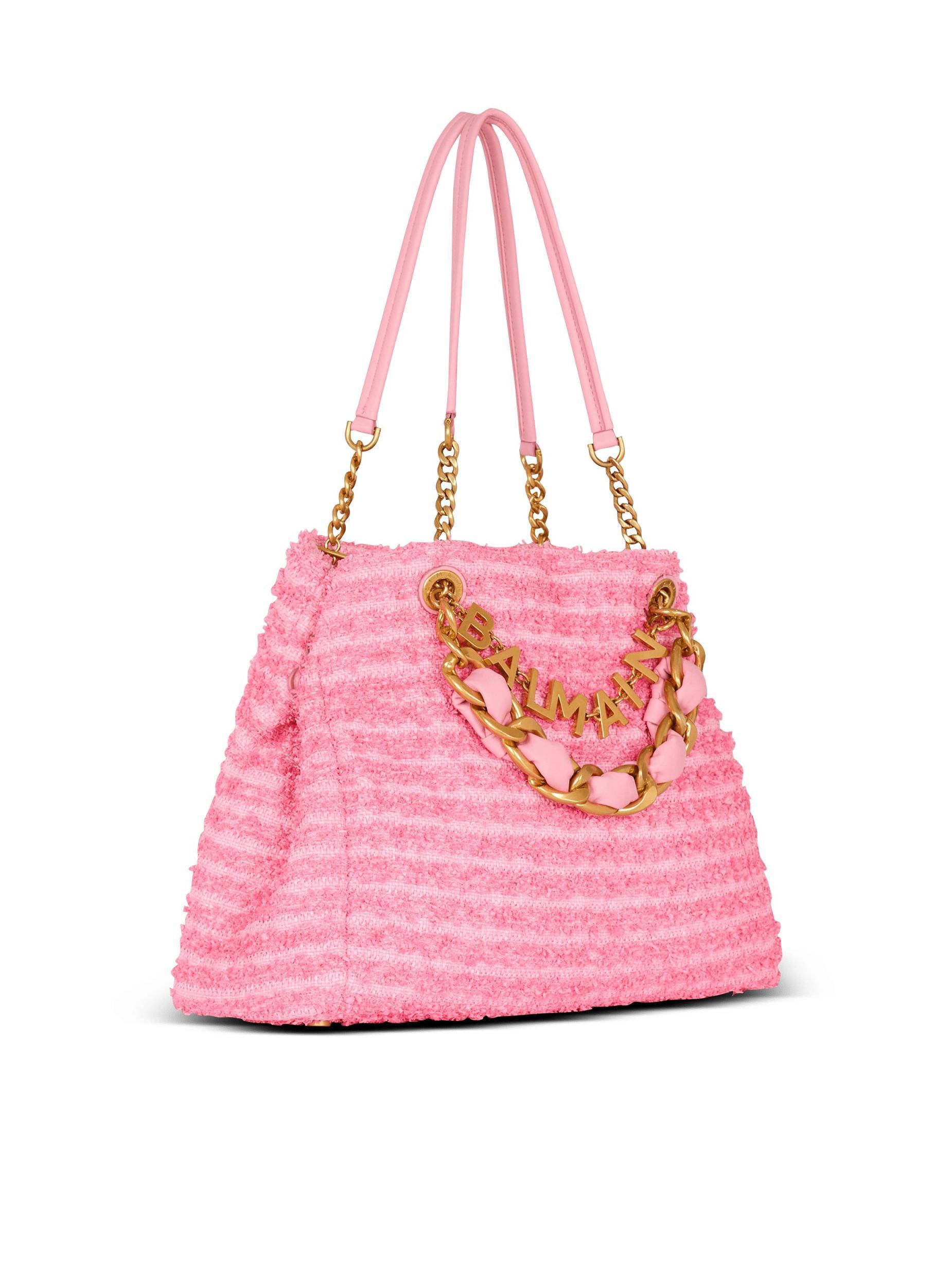 1945 Soft tote in tweed-effect raffia Product Image