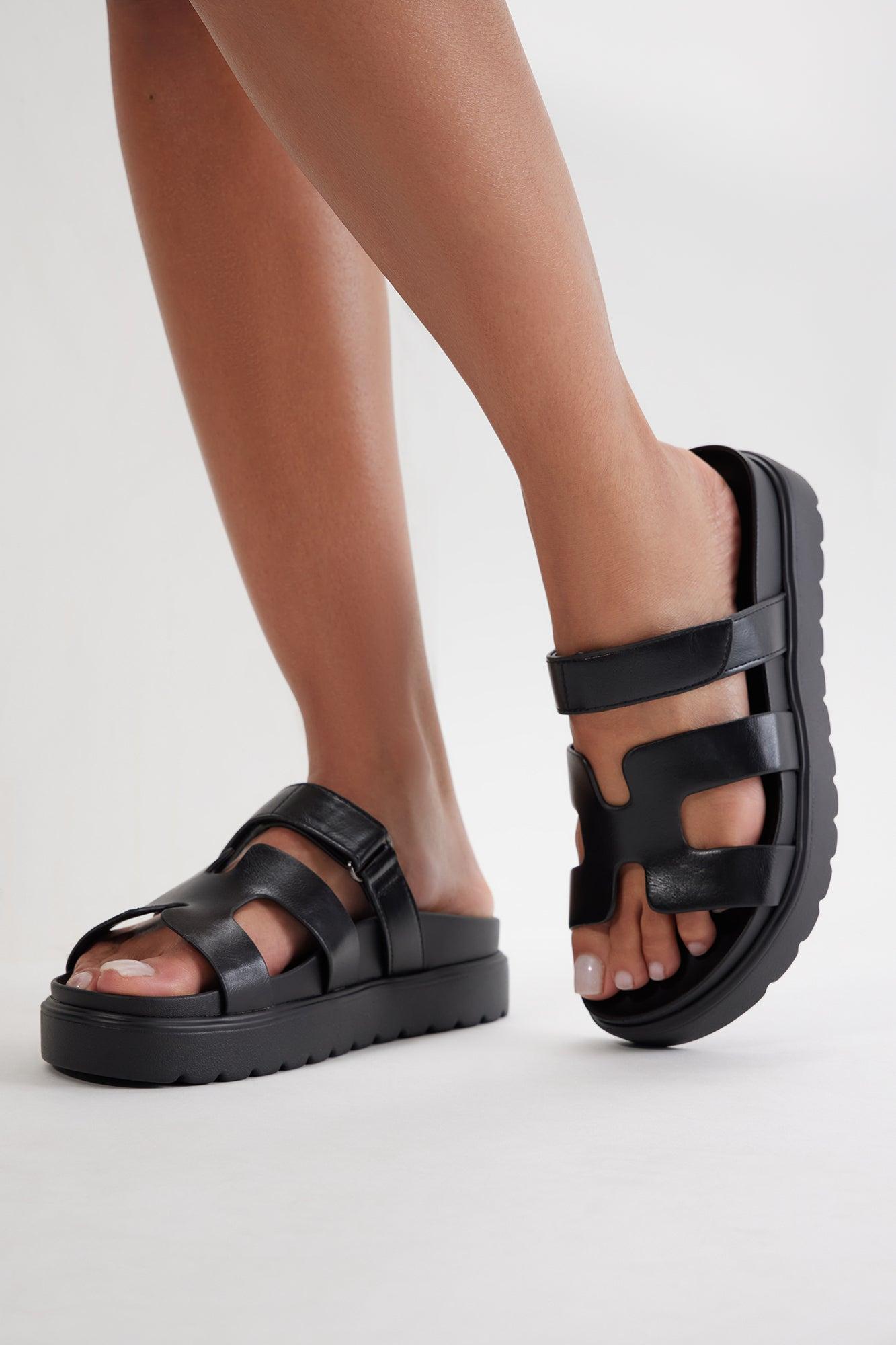 Andre Platform Slides - Black Product Image