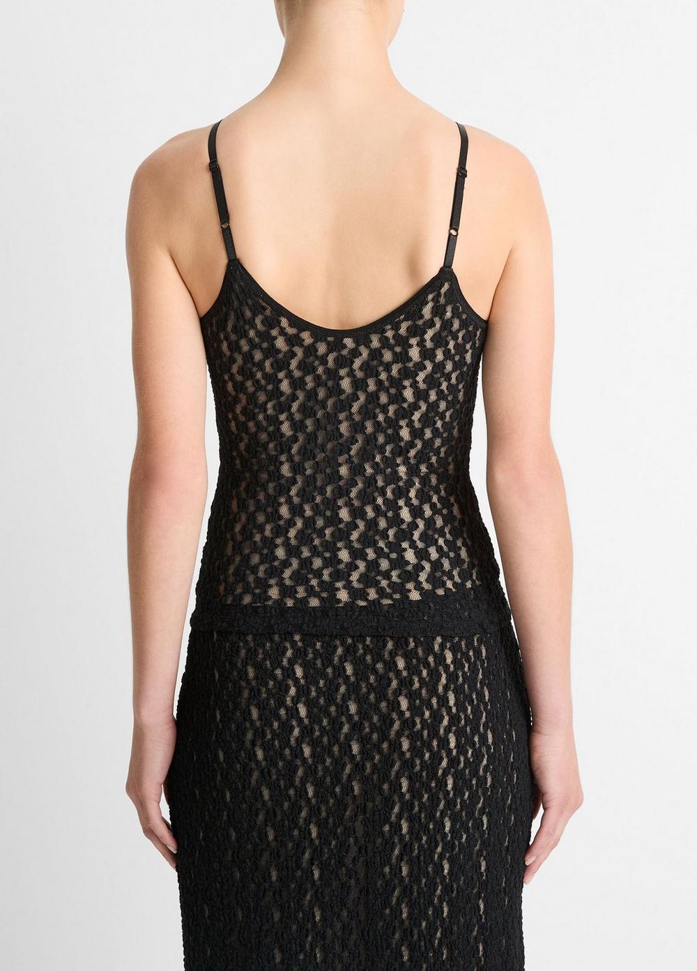 Womens Floral Smocked Camisole, Black, Size XS Vince Product Image