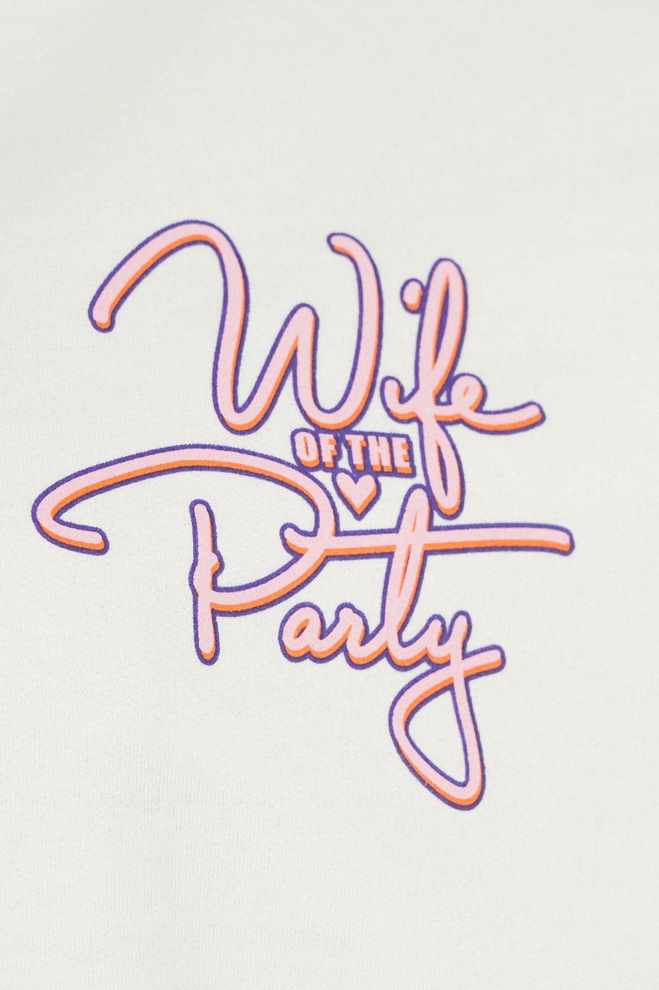 Wife Of The Party Sweatshirt - Ivory Product Image