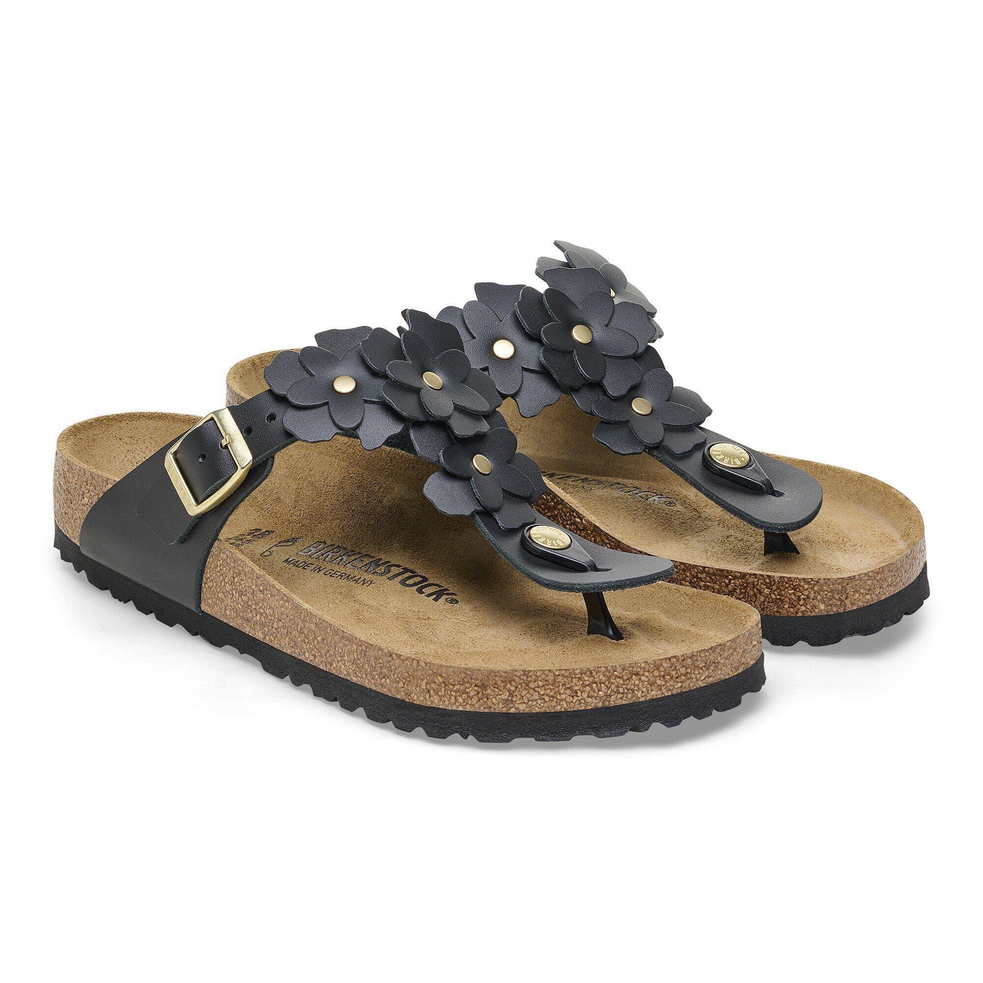 Gizeh Flower Embellishment Natural Leather Product Image