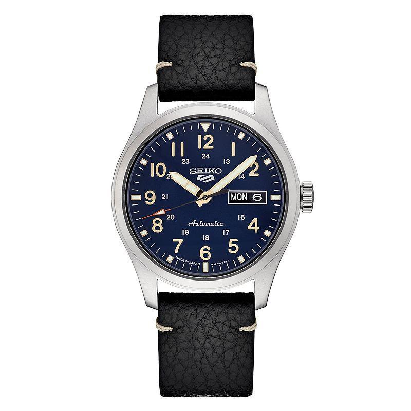 Seiko Mens 5 Sports Stainless Steel Green Dial Watch - SRPG33 Product Image