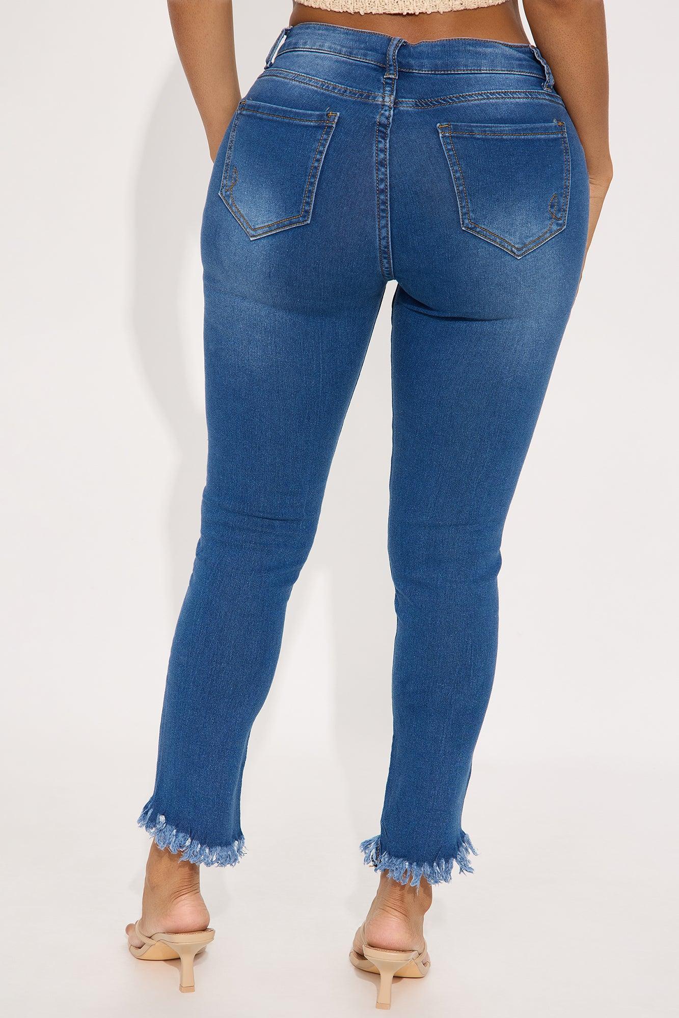 Betty Low Rise Ankle Skinny Jeans - Medium Wash Product Image