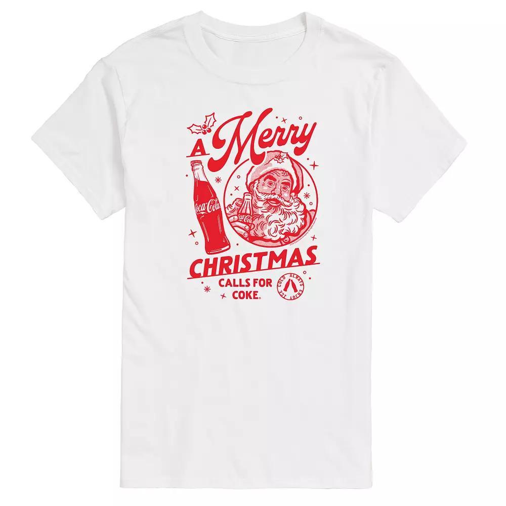 Mens Coca-Cola Merry Christmas Calls For Coke Graphic Tee Product Image