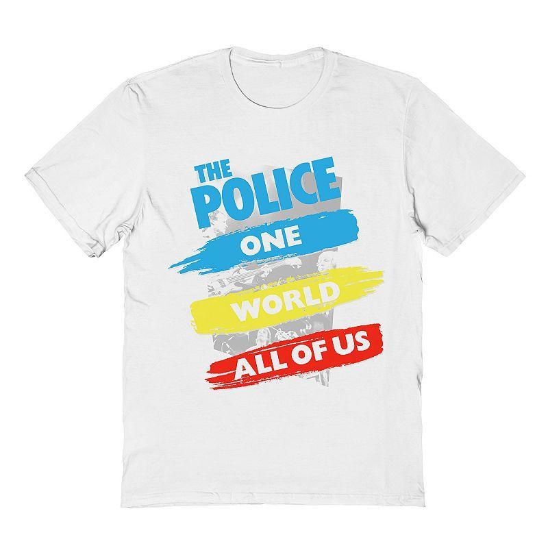 Men's The Police Tee, Size: Large, White Product Image