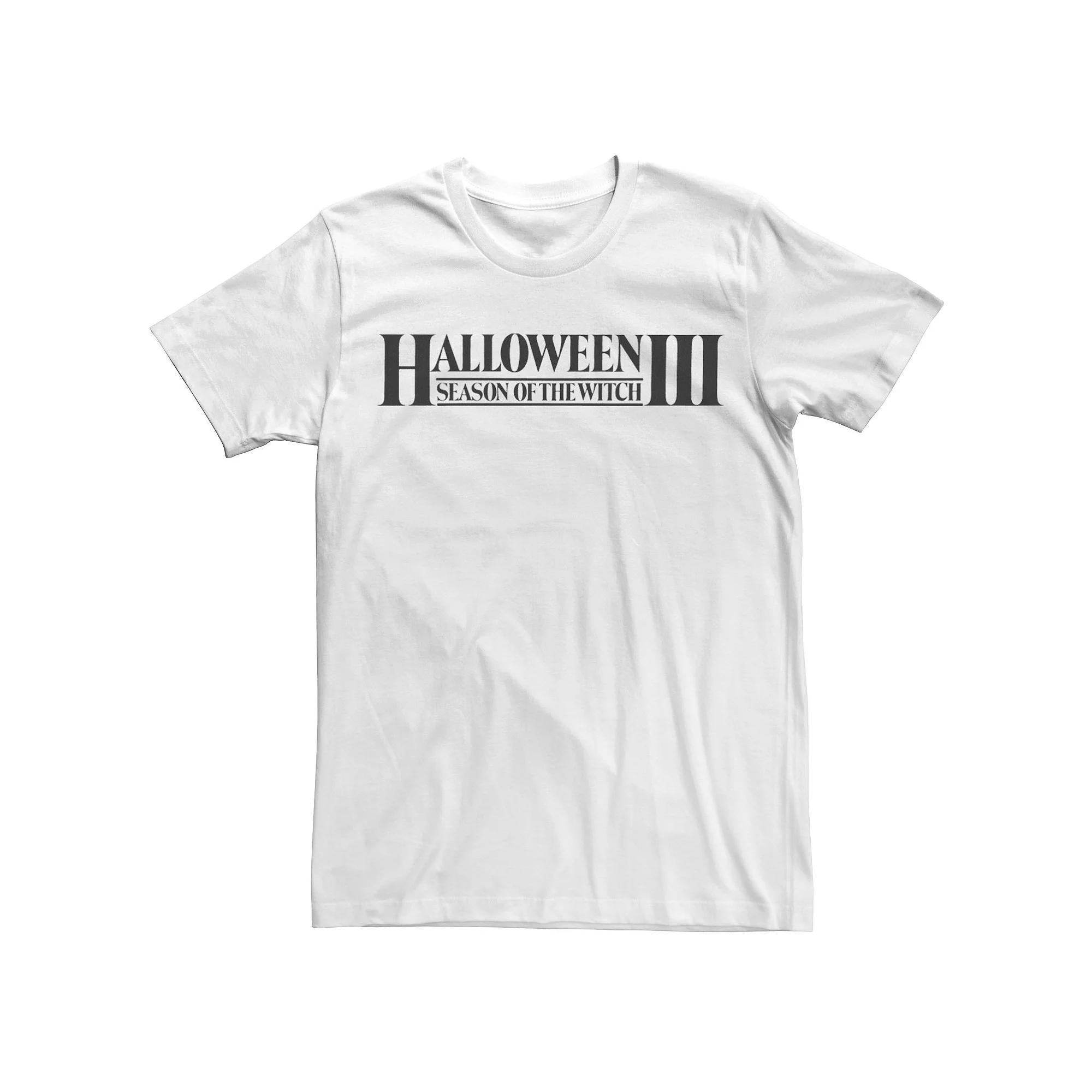Men's Halloween 3 Simple Title Logo Tee, Size: Medium, White Product Image