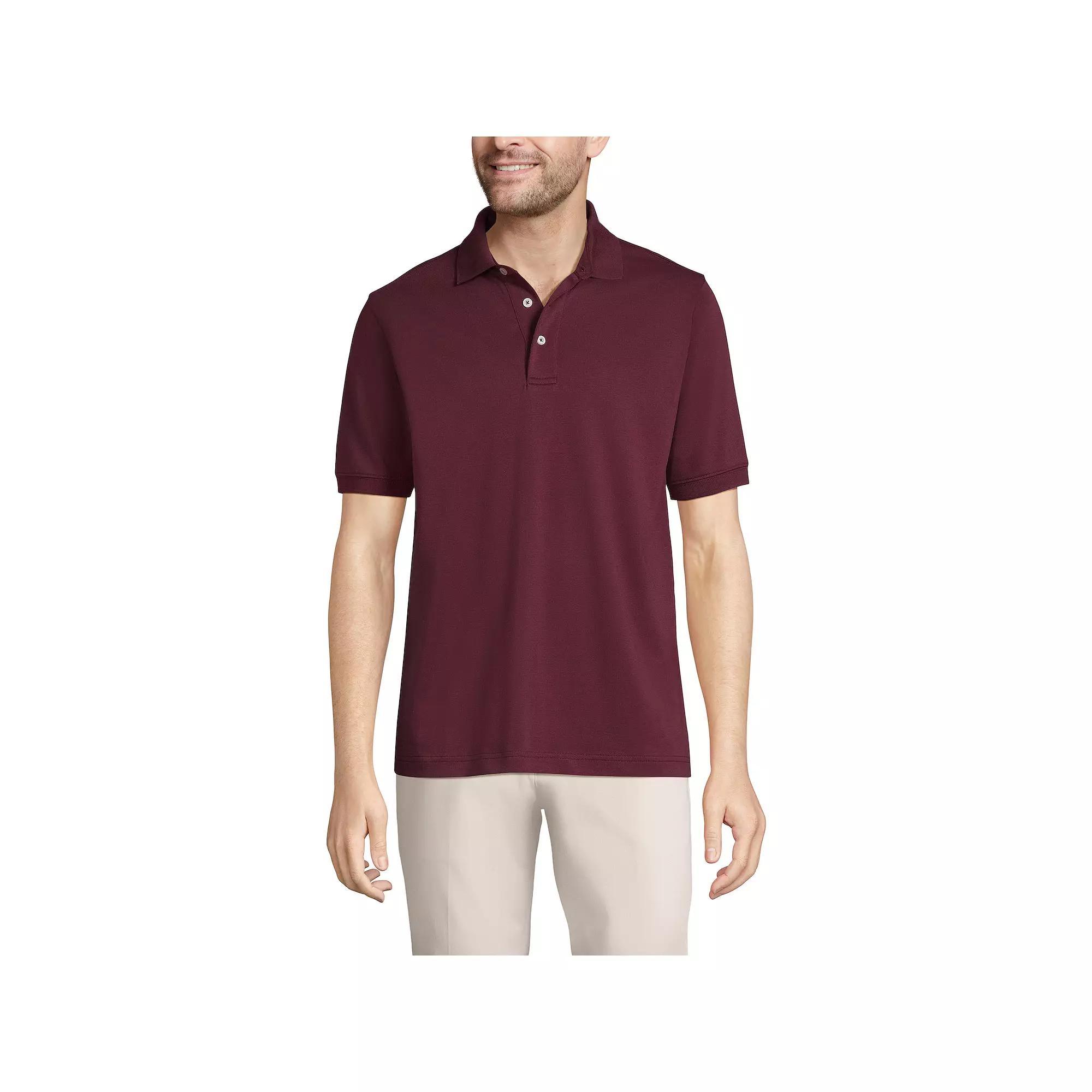 Big & Tall Lands' End Super Soft Supima Polo, Men's, Size: XXL Tall, Pale Grey Blue Product Image
