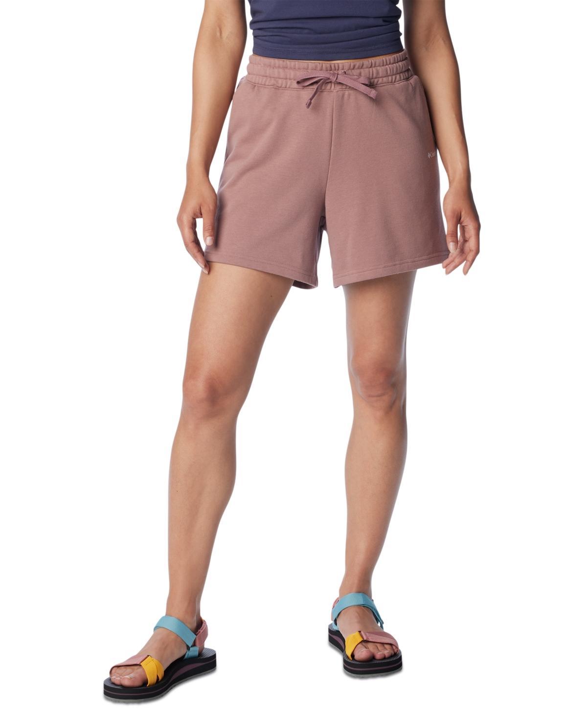 Columbia Womens Trek Mid-Rise French Terry Shorts Product Image