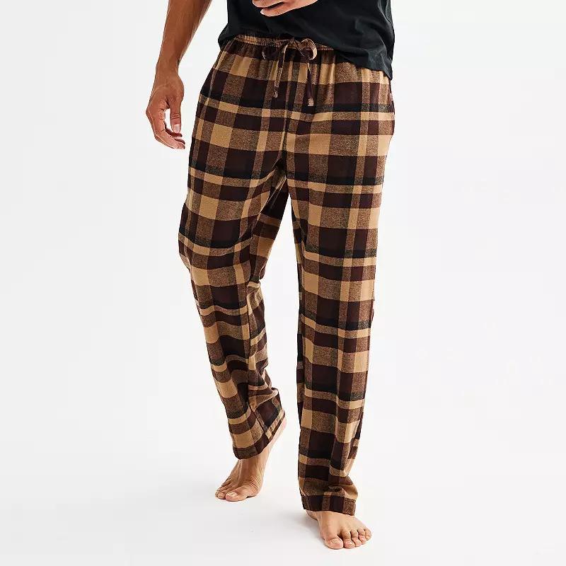 Mens Sonoma Goods For Life Flannel Drawstring Pajama Pants Product Image