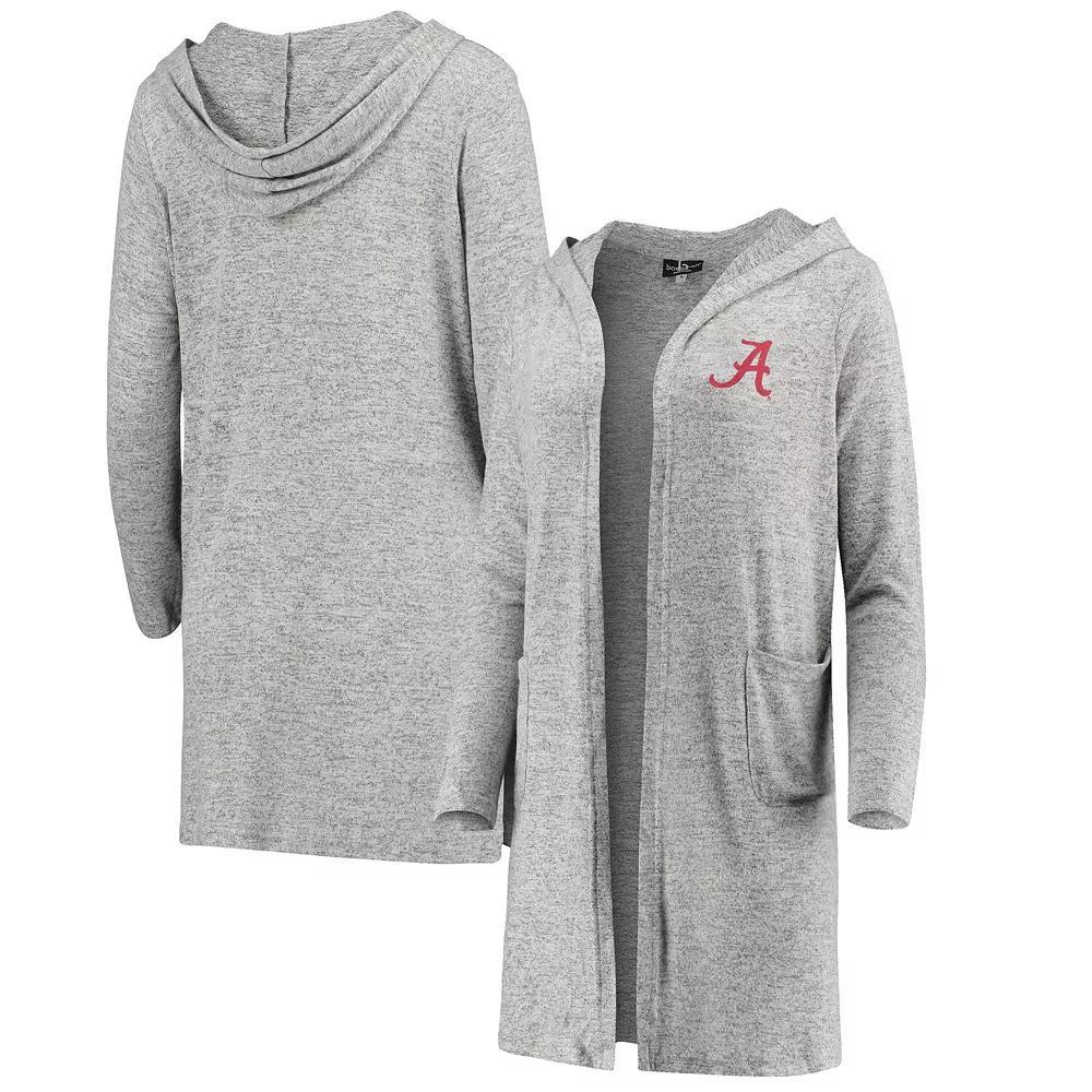 Women's Heathered Gray Alabama Crimson Tide Cuddle Soft Duster Cardigan, Size: XS, Grey Product Image