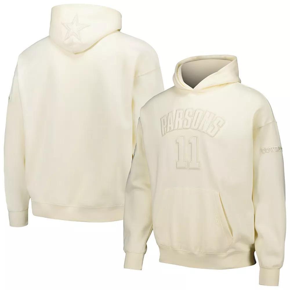 Mens Pro Standard Micah Parsons Cream Dallas Cowboys Player Name & Number Pullover Hoodie Product Image