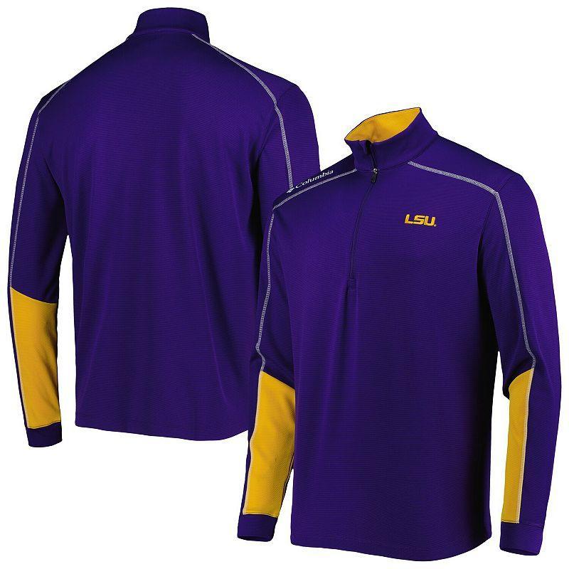 Men's Columbia Purple LSU Tigers Shotgun 2.0 Omni-Wick Quarter-Zip Jacket, Size: Large Product Image