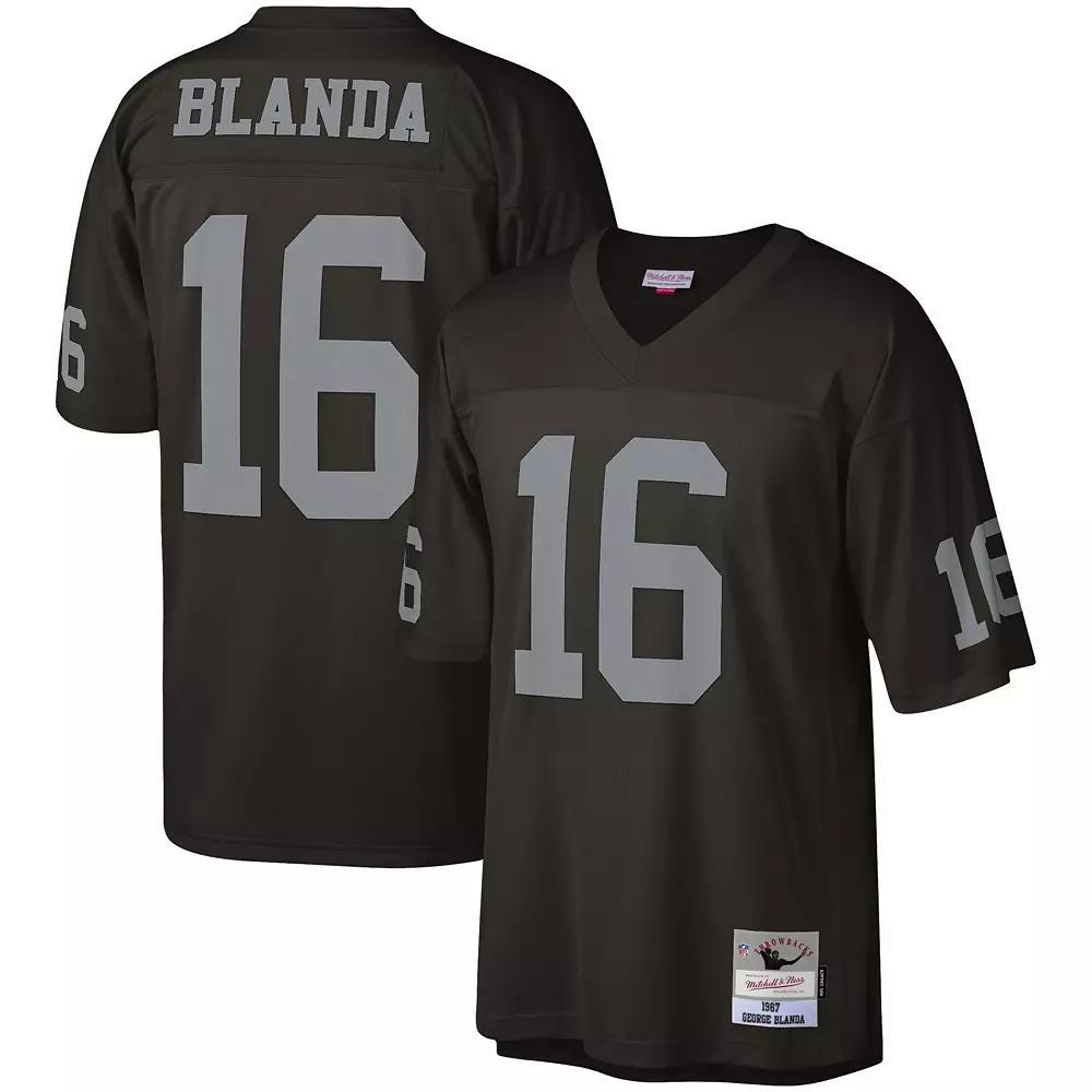 Men's Mitchell & Ness George Blanda Black Las Vegas Raiders 1967 Legacy Replica Jersey, Size: Medium, Lvr Black Product Image