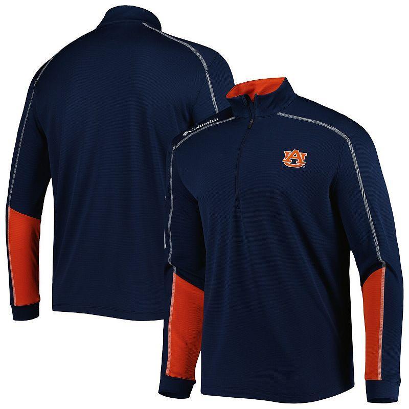 Men's Columbia Navy Auburn Tigers Shotgun 2.0 Omni-Wick Quarter-Zip Jacket, Size: Small, Blue Product Image
