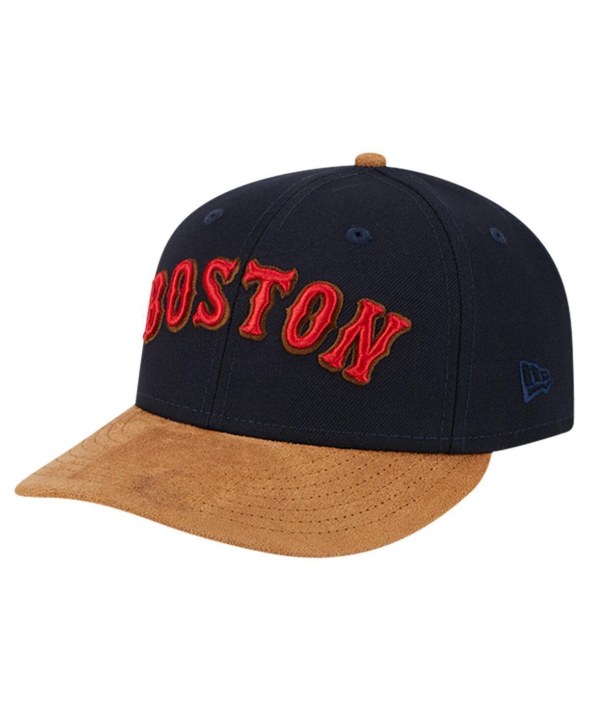 Men's New Era Navy New York Yankees Team Suede Visor Low Profile 59FIFTY Fitted Hat, Size: 7 1/2, Blue Product Image