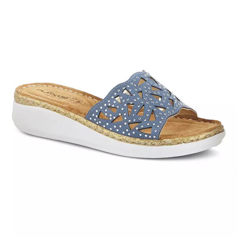Flexus by Spring Step Windom Women's Rhinestone Slide Sandals, Size: 41, Beige Product Image