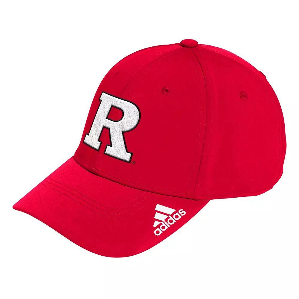 Men's adidas Scarlet Rutgers Scarlet Knights Locker Room Logo Flex Hat, Size: Small/Medium, Red Product Image