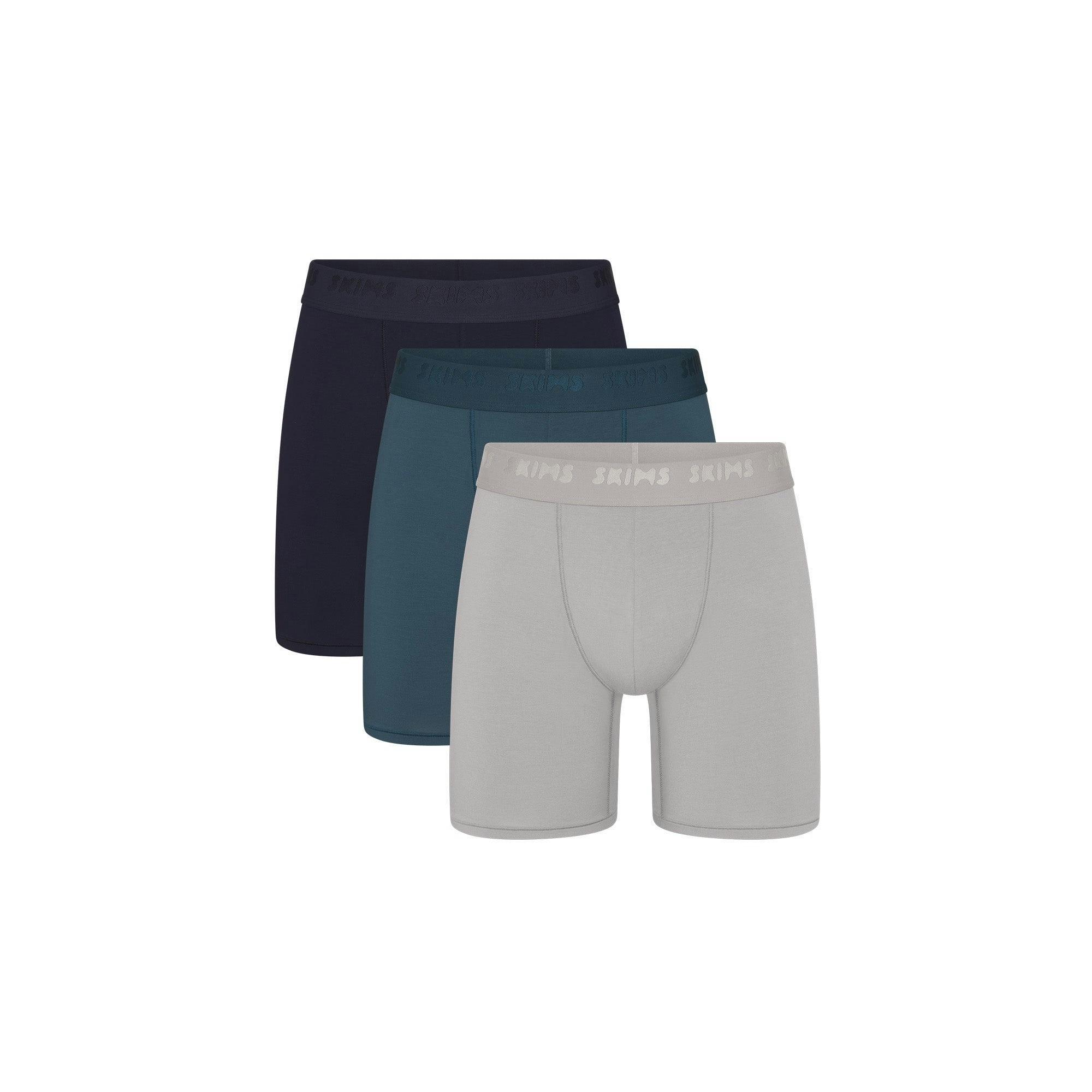 SKIMS STRETCH MENS 5" BOXER BRIEF 3-PACK | INDIGO MULTI Product Image