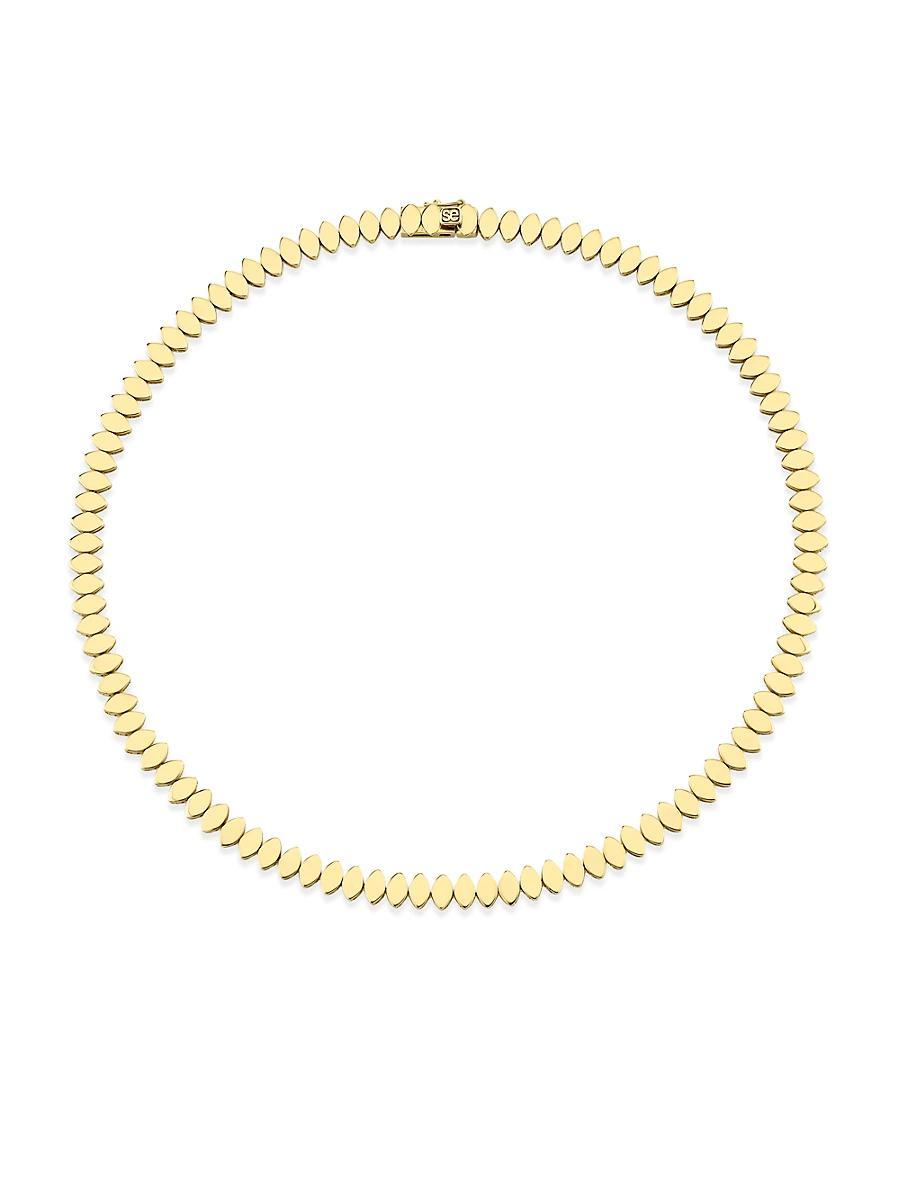 Womens 14K Yellow Gold Marquise Necklace Product Image