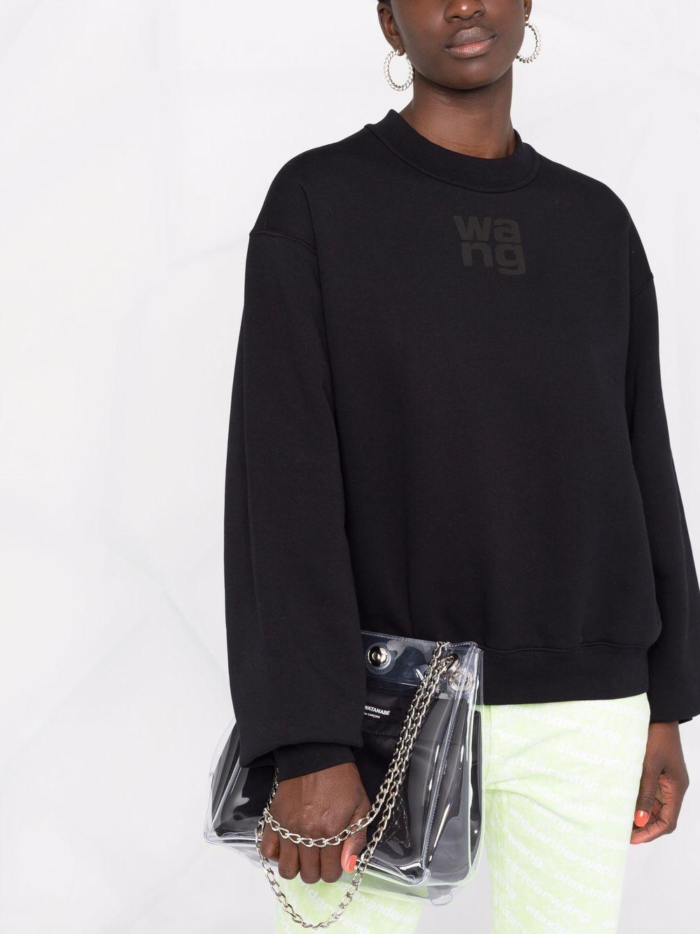 logo-print crew neck sweatshirt Product Image