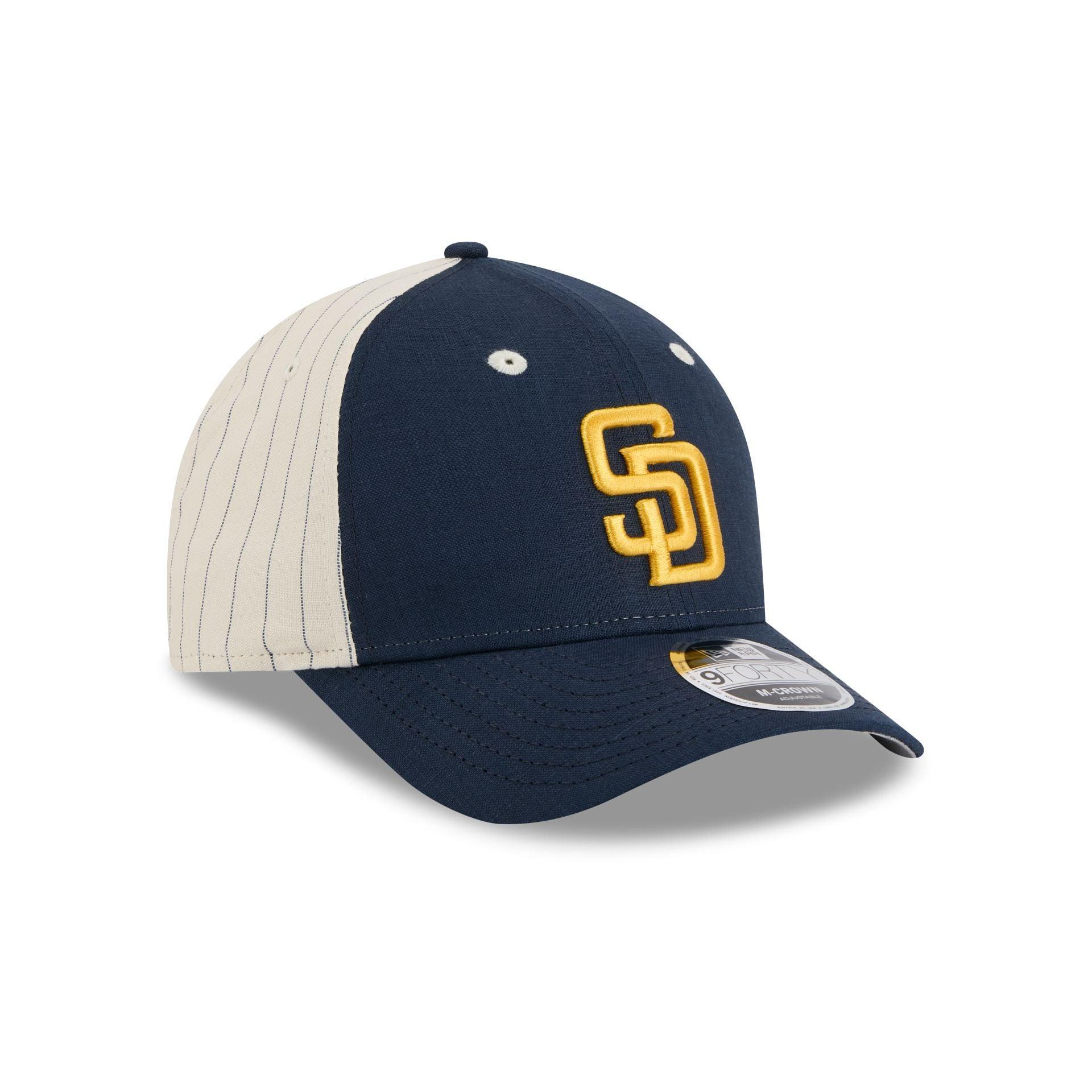 New York Mets Linen 9FORTY M-Crown Snapback Hat Male Product Image
