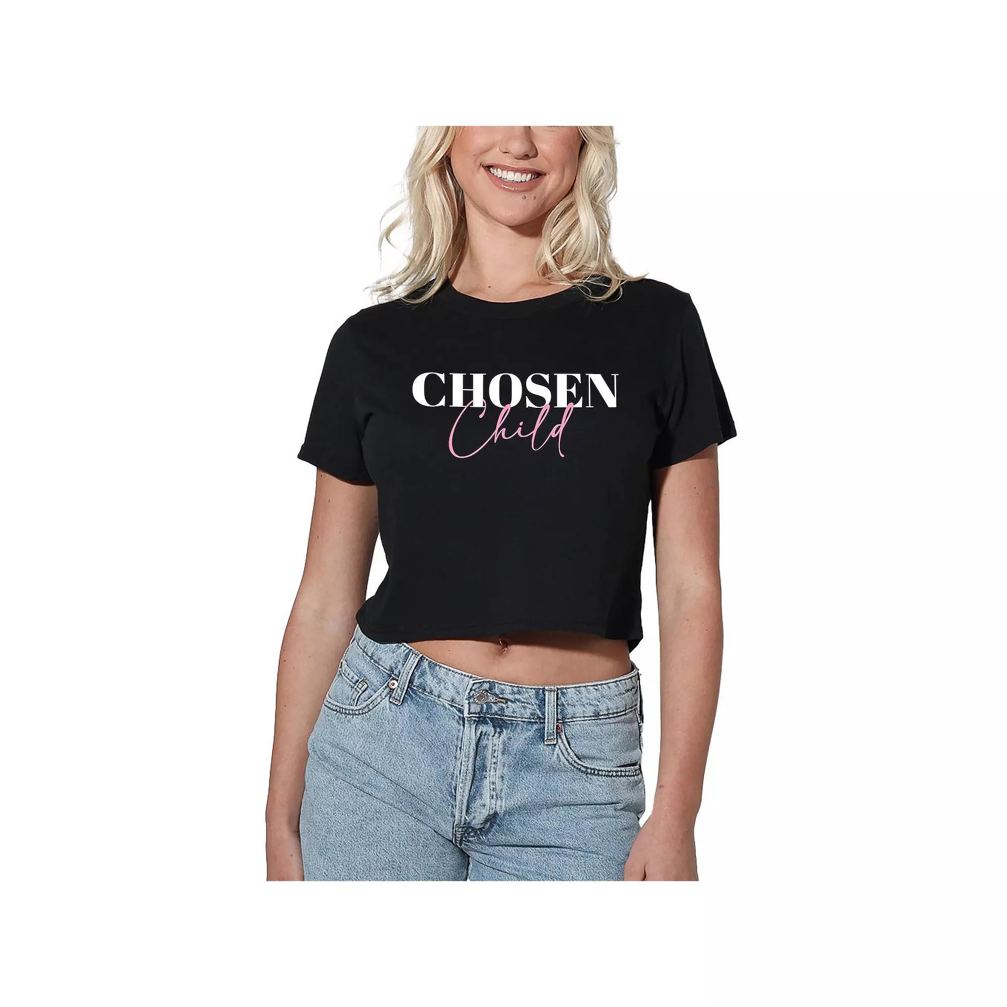 Women's Suburban Riot Chosen Child Crop Tee, Girl's, Size: Large, Black Product Image