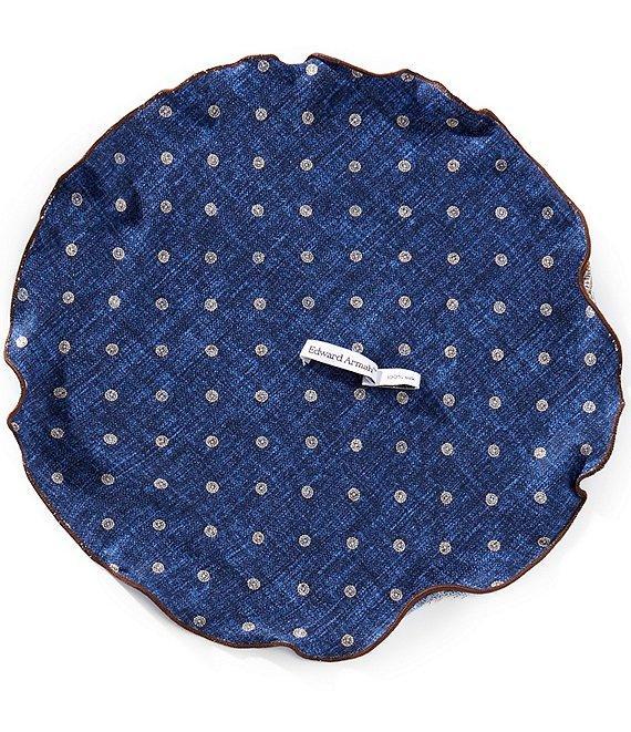 Edward Armah Flower Halo Dot Silk Pocket Square Product Image