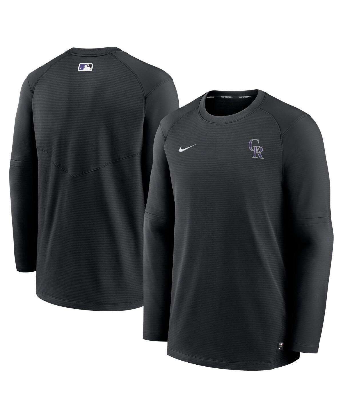 NIKE Men's  Navy Milwaukee Brewers Authentic Collection Logo Performance Long Sleeve T-shirt Product Image