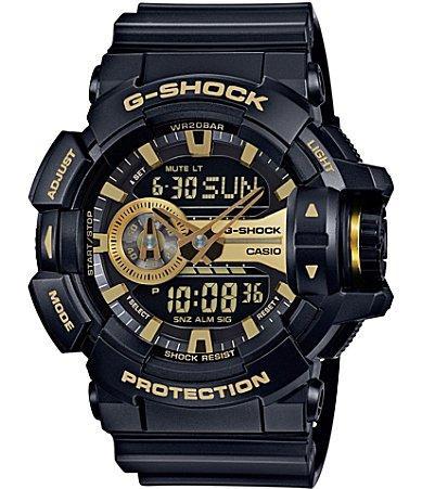 G-Shock Rotary-Dial Ana-Digi Resin and Stainless Steel World Time Watch Product Image