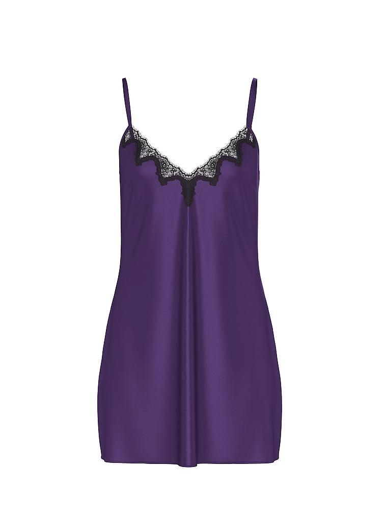 Satin & Rose Lace Mini Slip Product Image