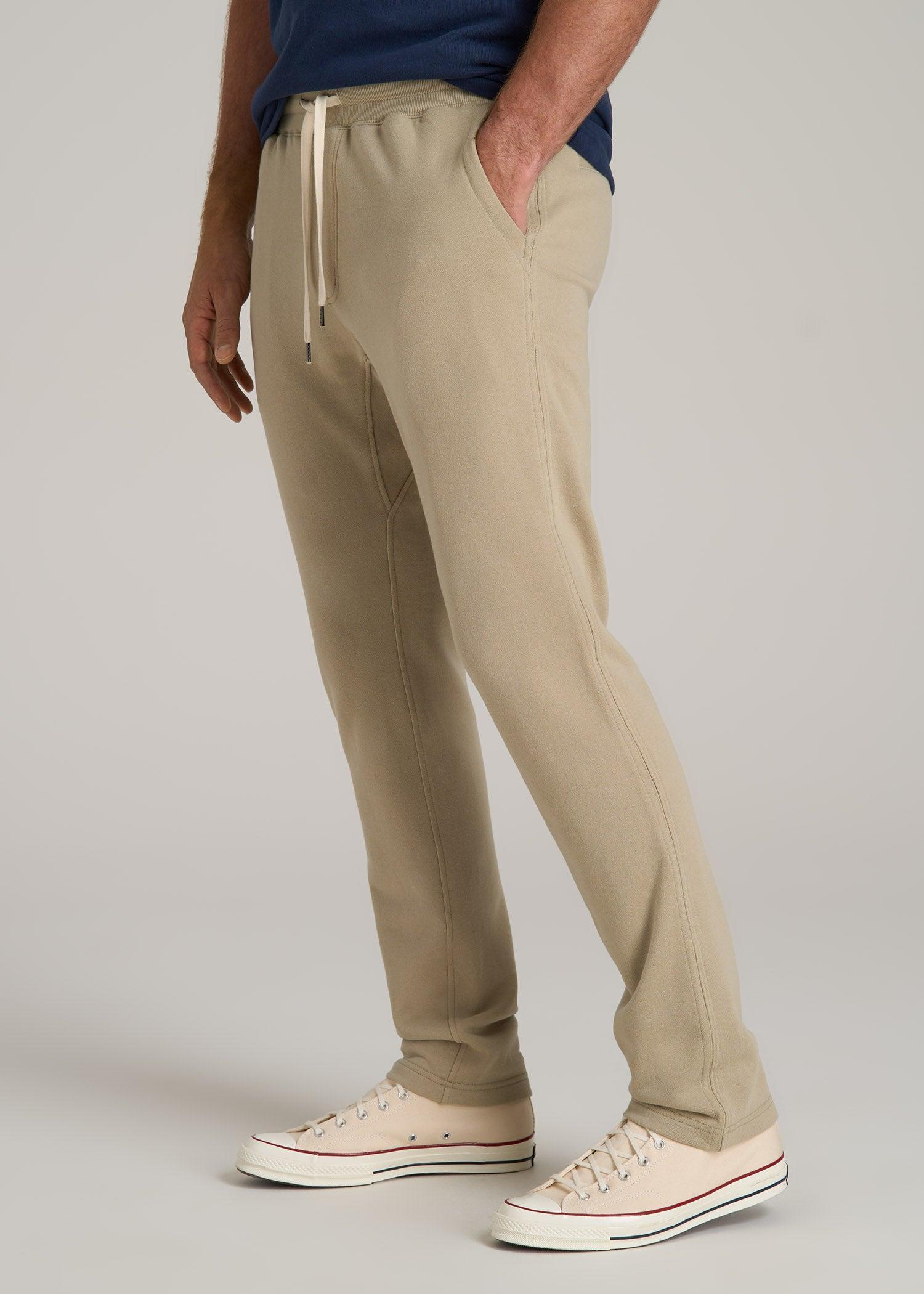 LJ&S Brushed Terrycloth Sweatpants for Tall Men in Vintage Buck Male Product Image