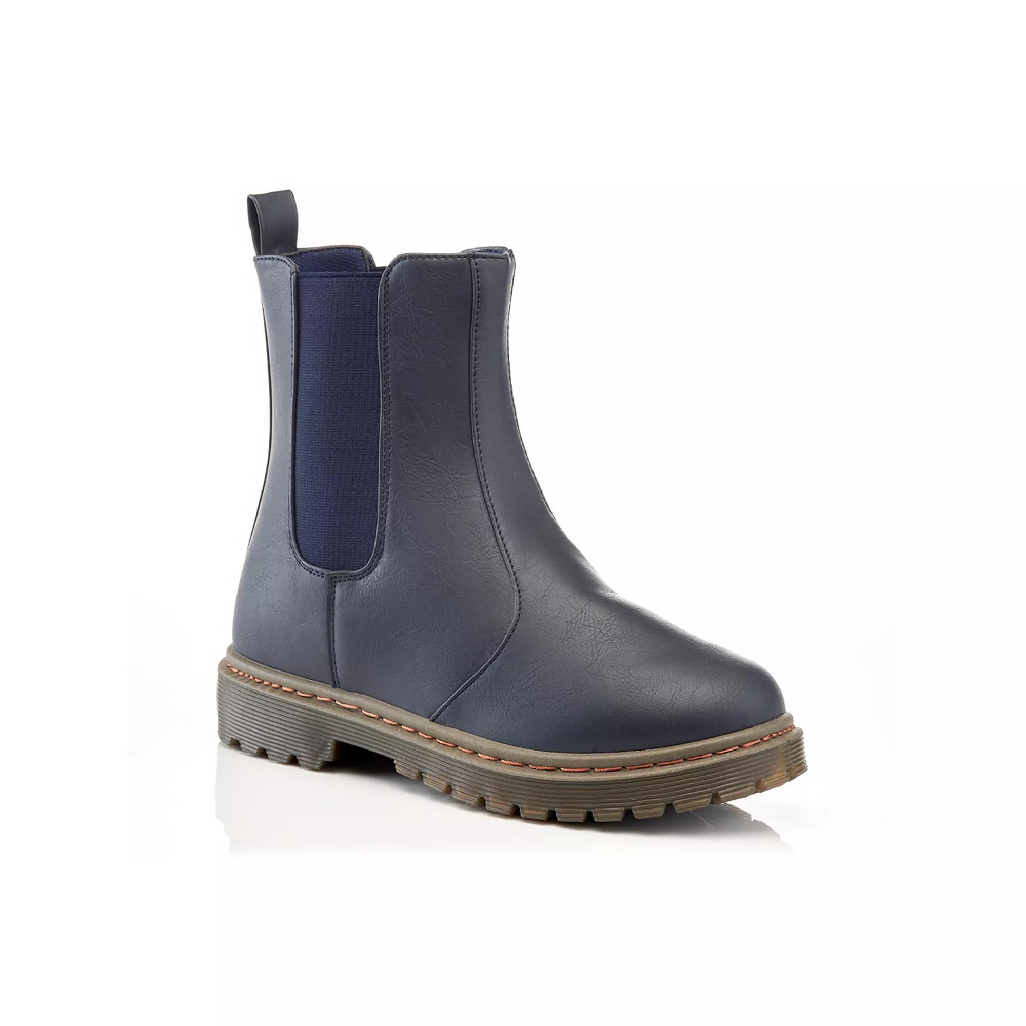 Henry Ferrera Charm-906 Women's Chelsea Boots, Size: 8, Blue Product Image