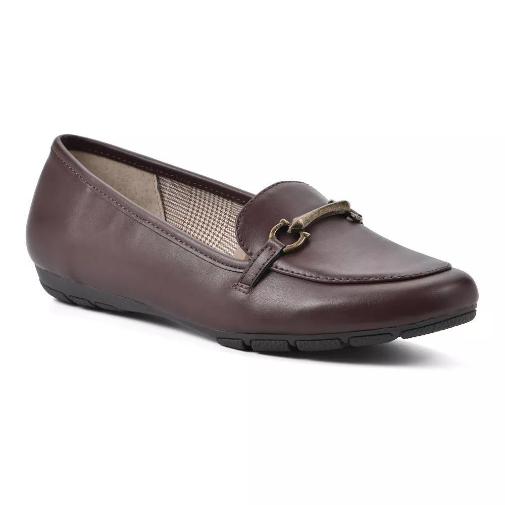 Cliffs by White Mountain Glowing Women's Loafers, Size: 8.5 Wide, Gold Mulighti Raffia Product Image