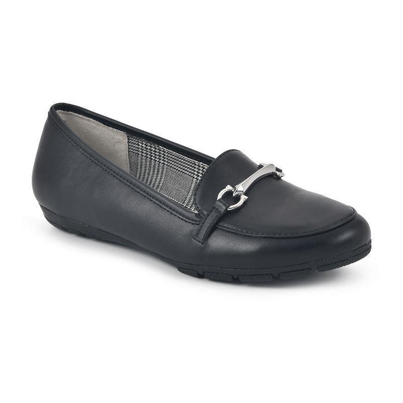 Cliffs by White Mountain Glowing Women's Loafers, Size: 8.5 Wide, Gold Mulighti Raffia Product Image
