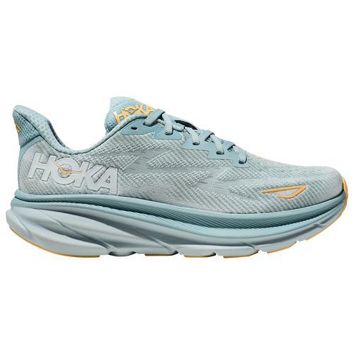 HOKA Womens HOKA Clifton 9 - Womens Running Shoes White/Lemonade Product Image