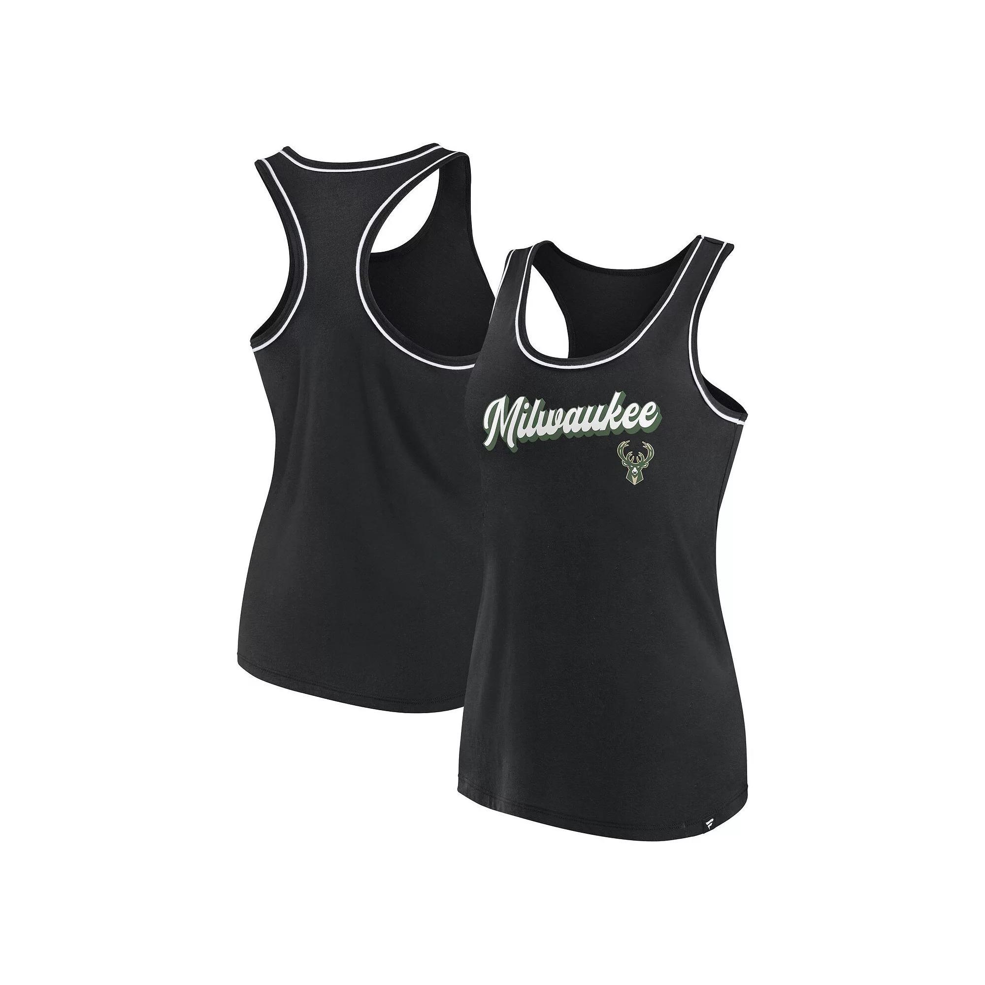 Women's Fanatics Branded Royal Philadelphia 76ers Wordmark Logo Racerback Tank Top, Size: Small, 76r Blue Product Image