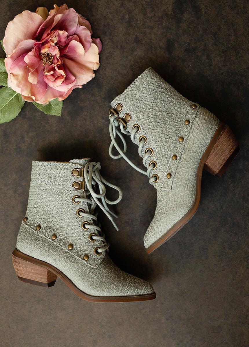 Eliza Boot in Neutral Green Girls Product Image