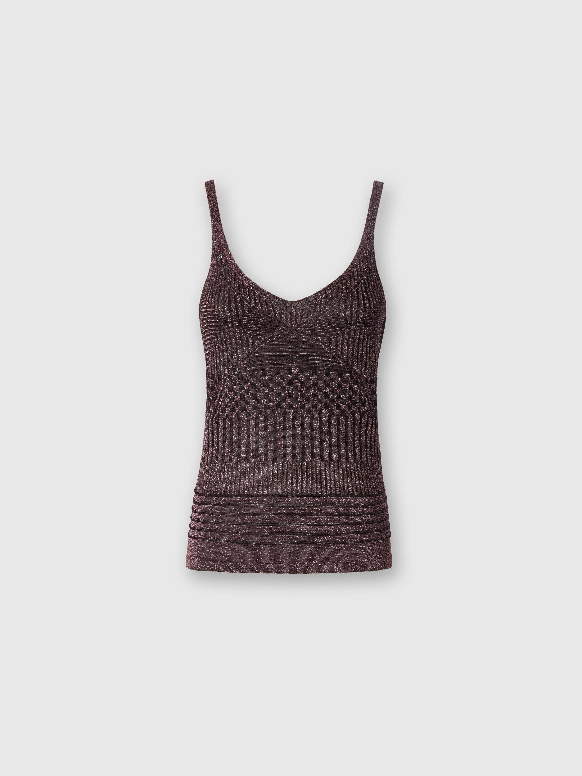 Lamé multi-processing viscose tank top Product Image
