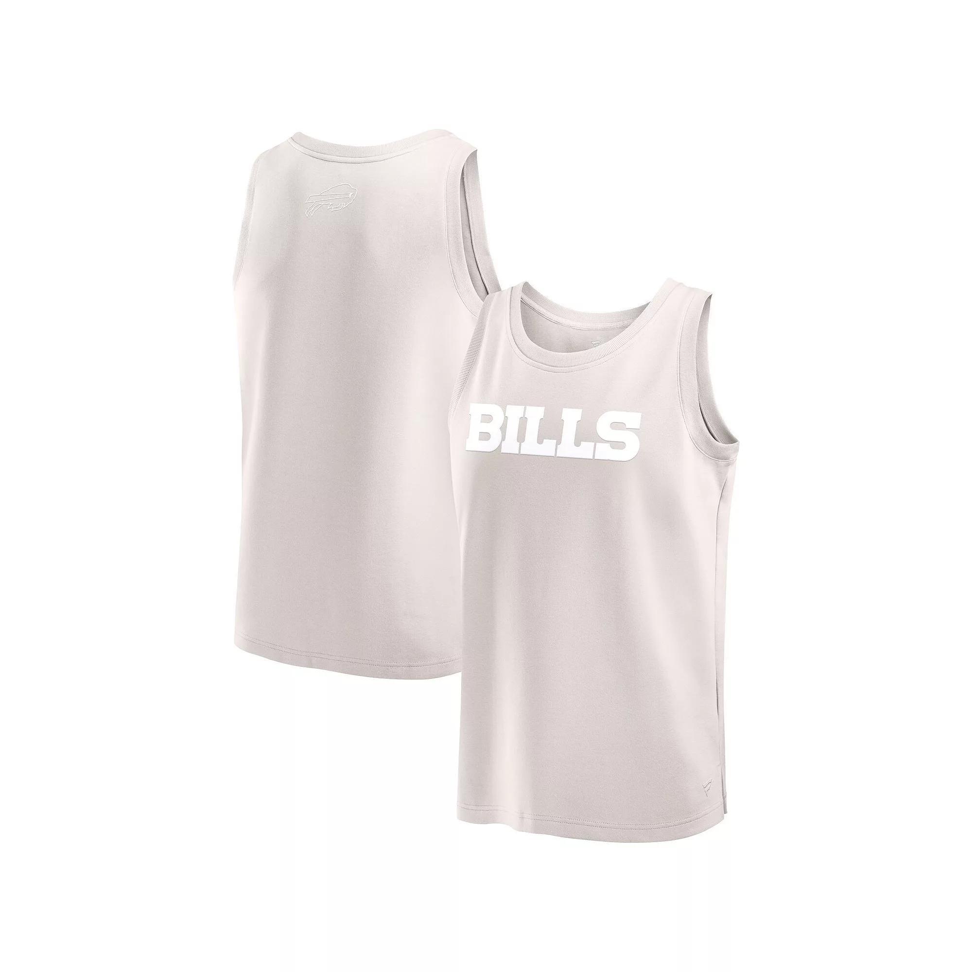 Men's Fanatics Cream Buffalo Bills Elements Tank Top, Size: 3XL, Beige Product Image
